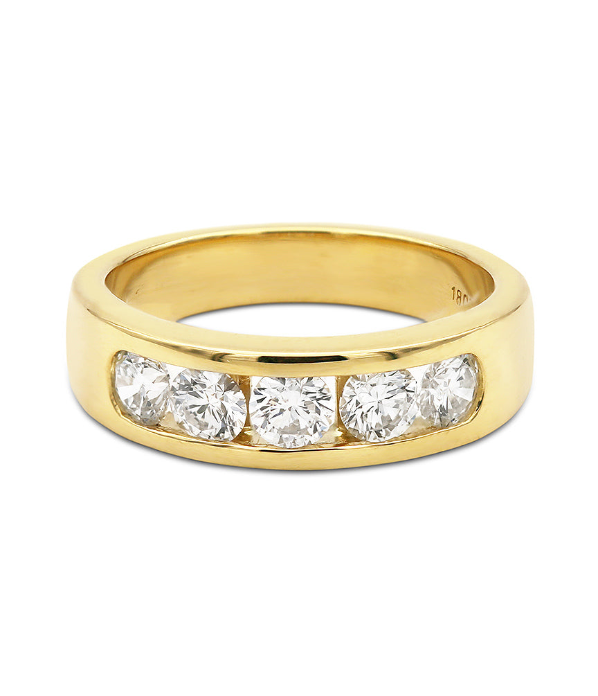 Channel set diamond ring – PetersensJewellersMerivale